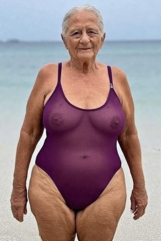 Grannies in Sheer Bathing Suits