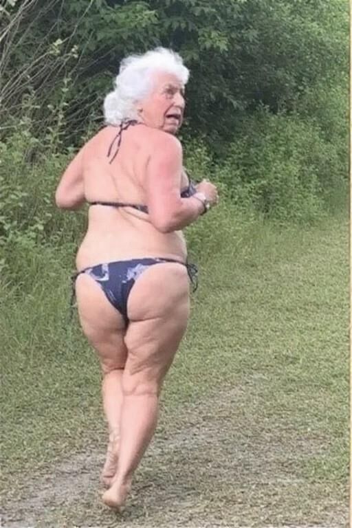 Granny Asses at the Beach