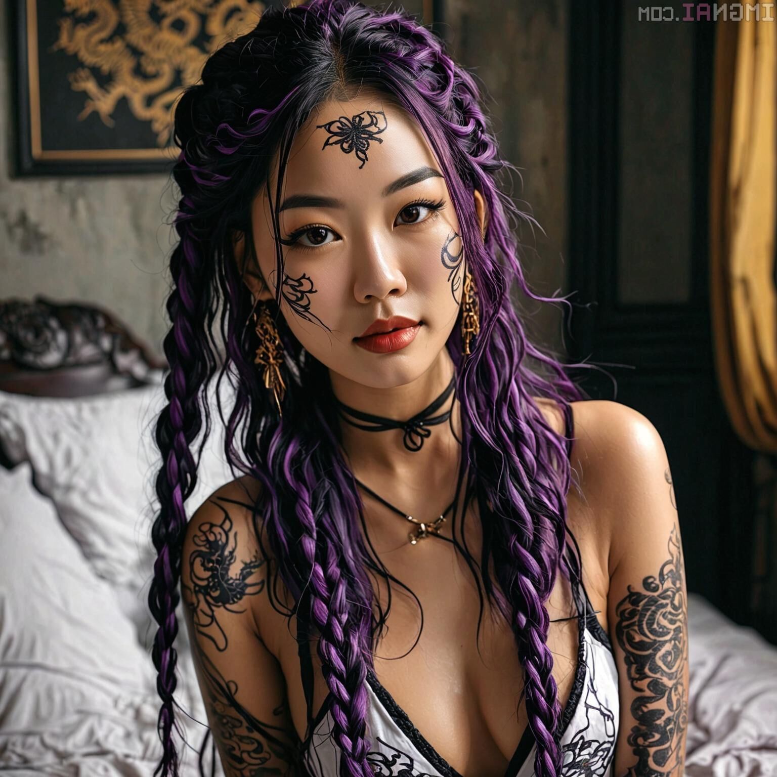 AI Yi plays with herself 