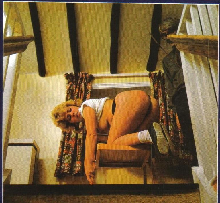 Retro Spanking Blushes Photo Set Two Girls Bathroom