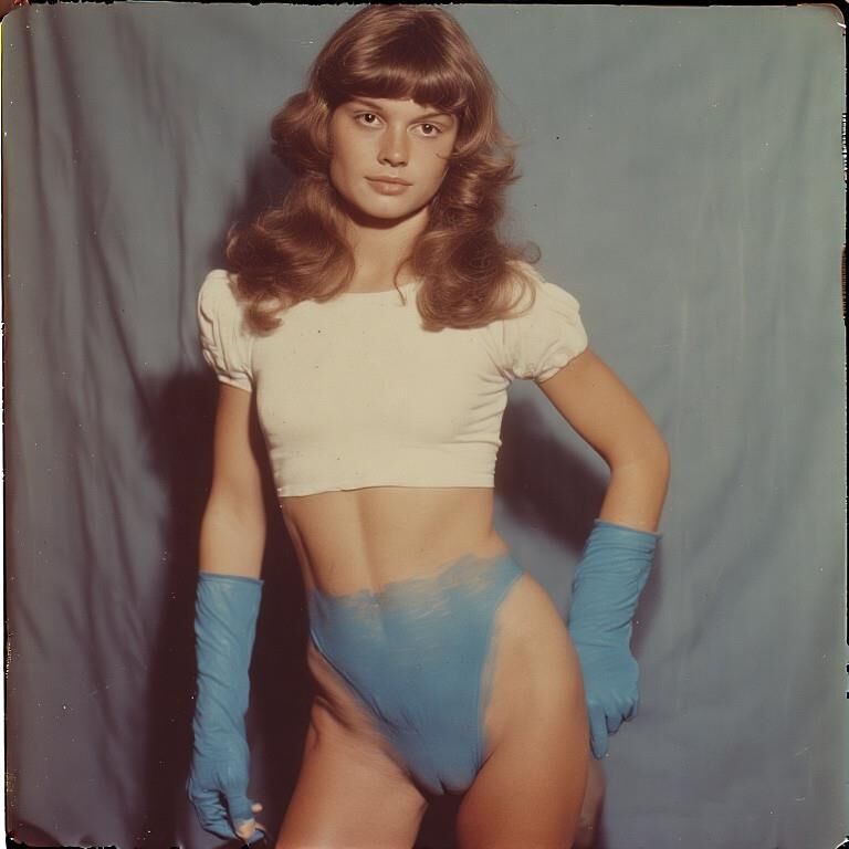 Blue stockings, bottomless young ladies