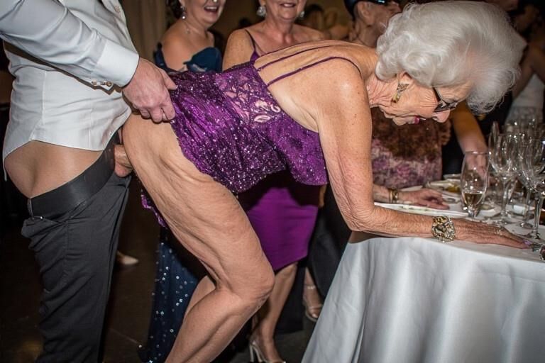 Grannies at a Fancy Party