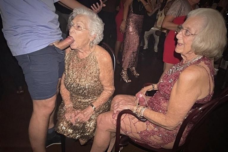 Grannies at a Fancy Party