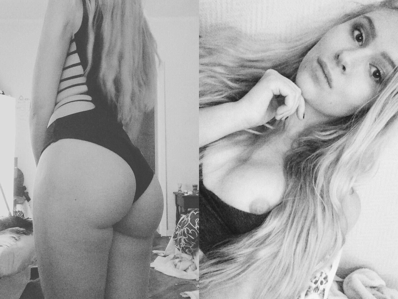 Selfies blonds adolescents minces