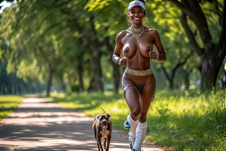 Beautiful Women Jogging
