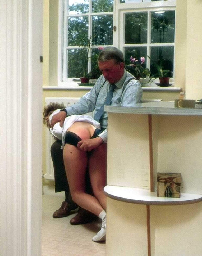 Retro Spanking Blushes Photo Set Time Schoolgirl Kitchen