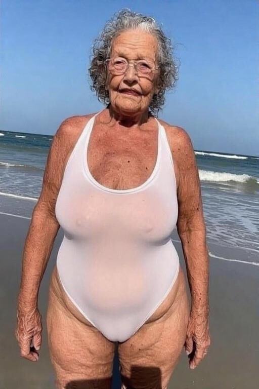 Grannies in Sheer Bathing Suits