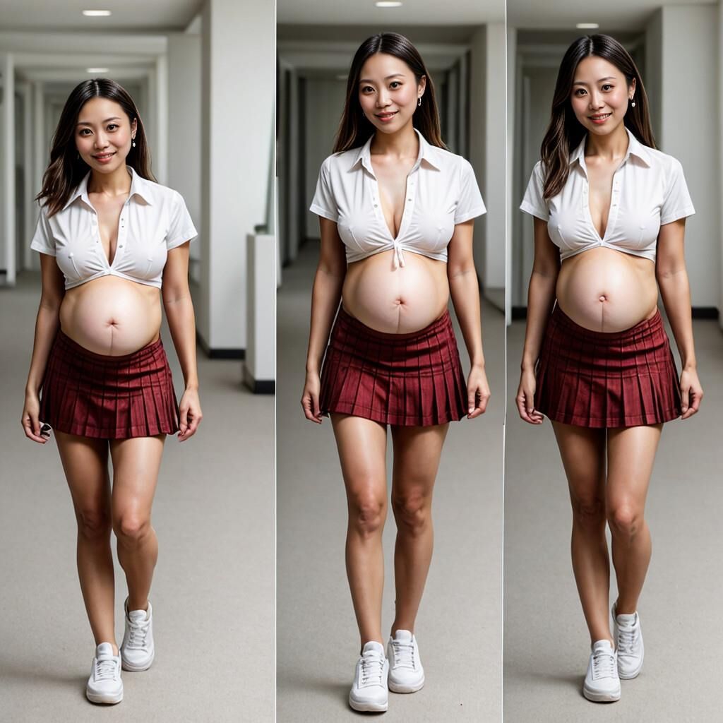 Pregnant cheerleaders