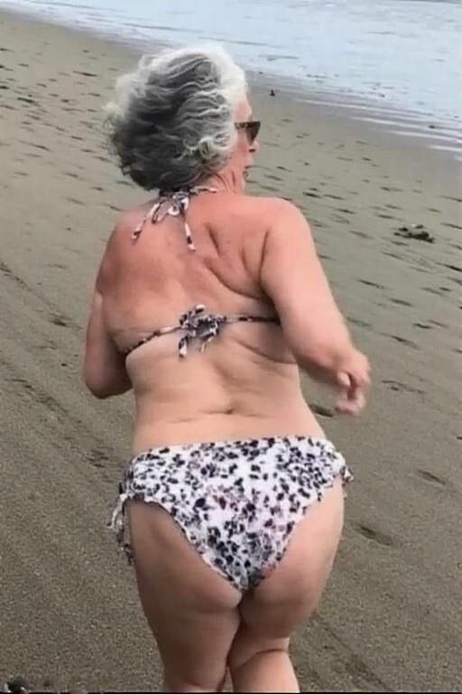Granny Asses at the Beach