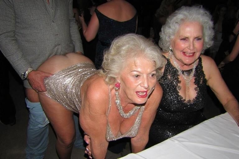 Grannies at a Fancy Party