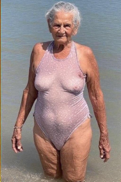 Grannies in Sheer Bathing Suits