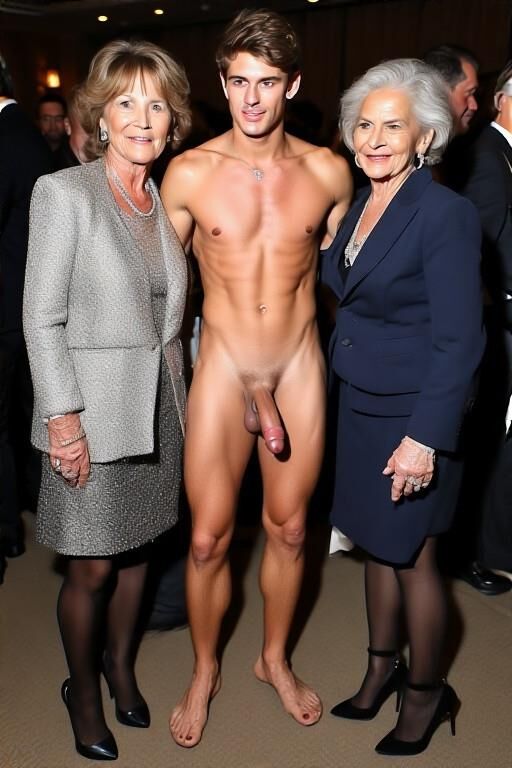 Two grannies and a guy