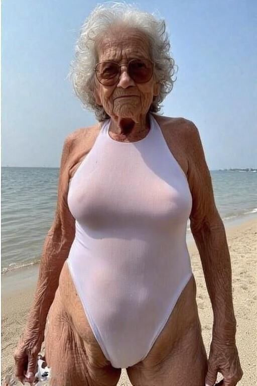Grannies in Sheer Bathing Suits