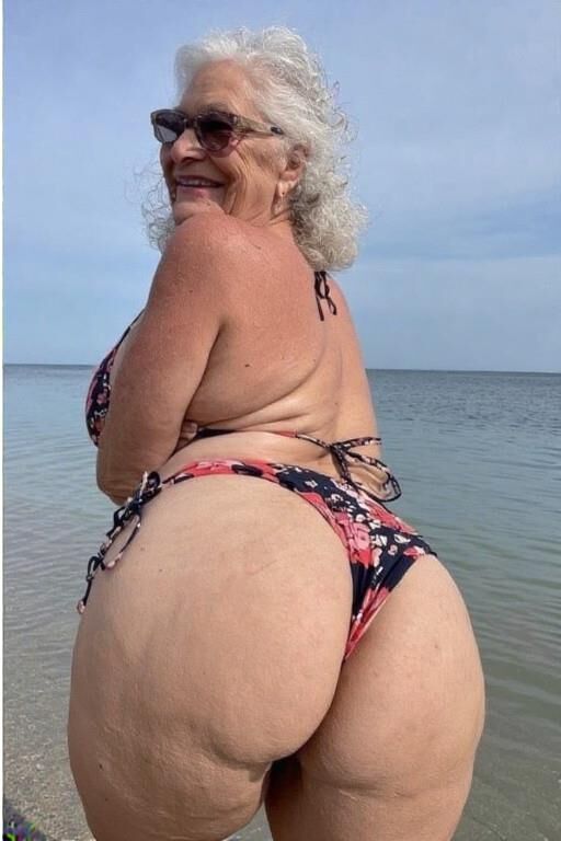 Granny Asses at the Beach