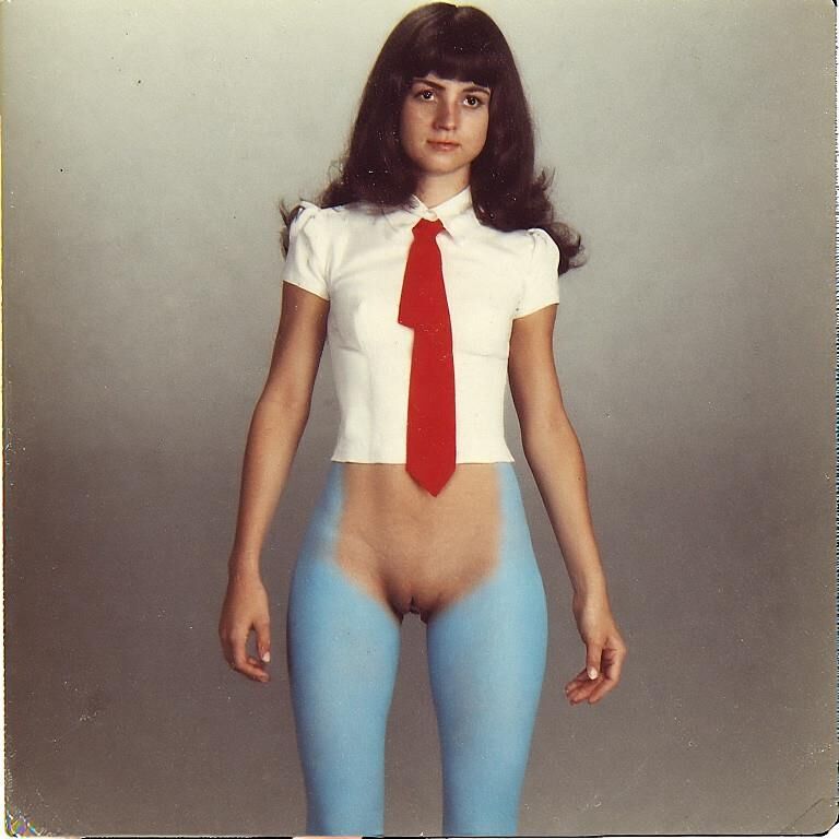 Blue stockings, bottomless young ladies