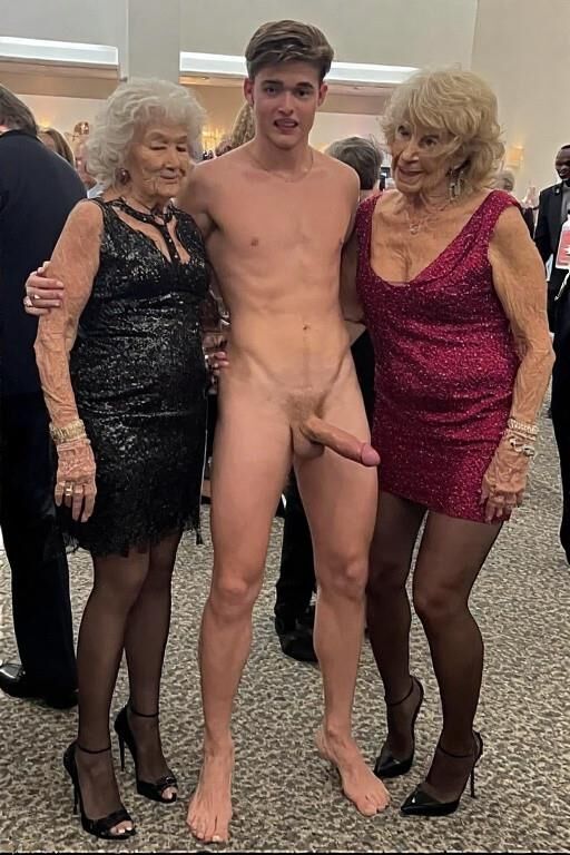 Two grannies and a guy