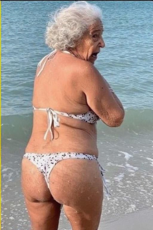 Granny Asses at the Beach