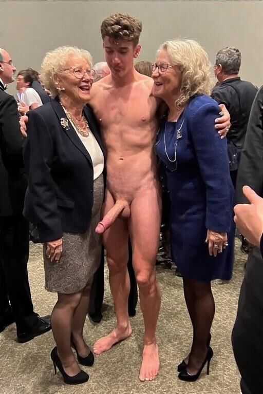 Two grannies and a guy