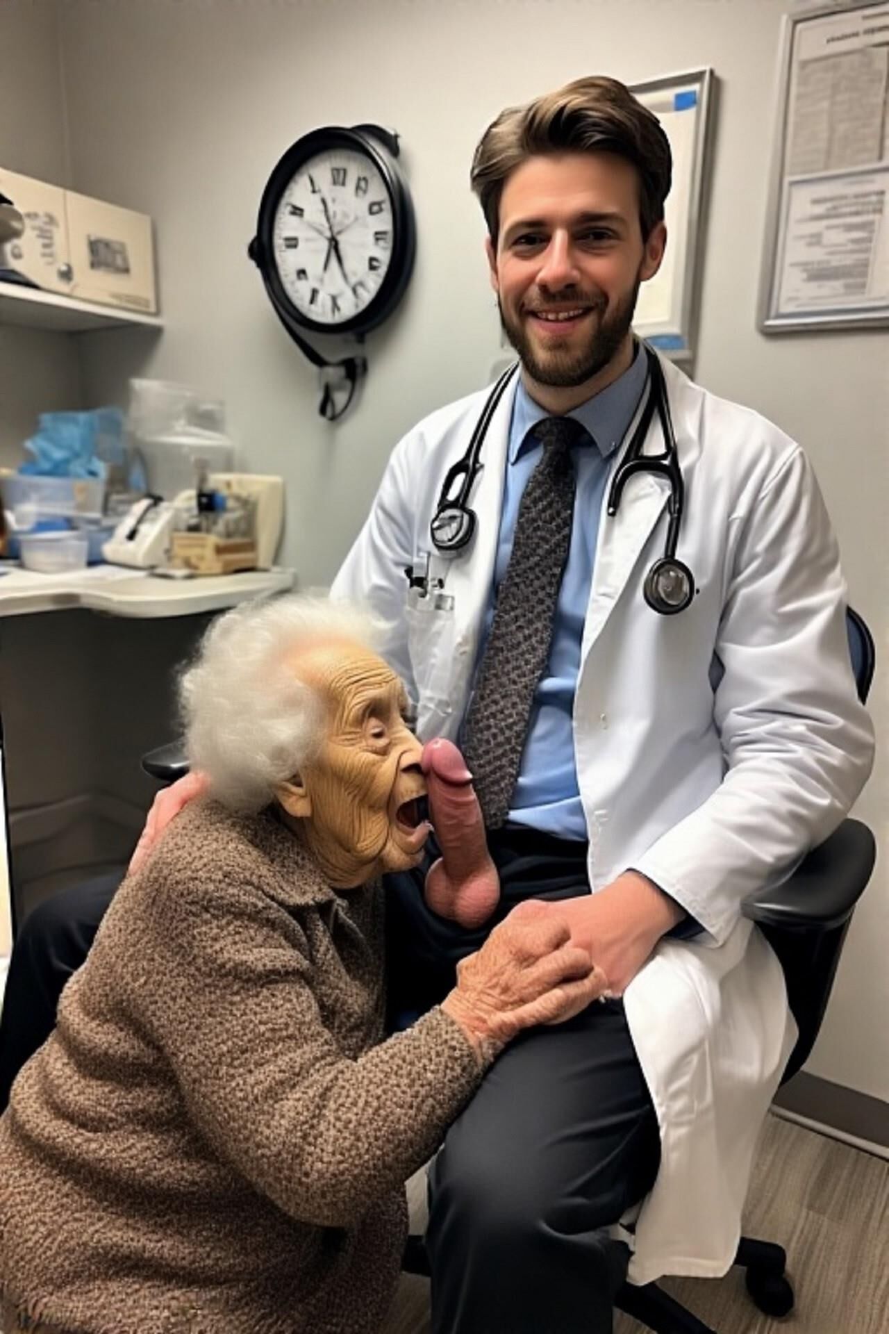 Young doctors and their older patients