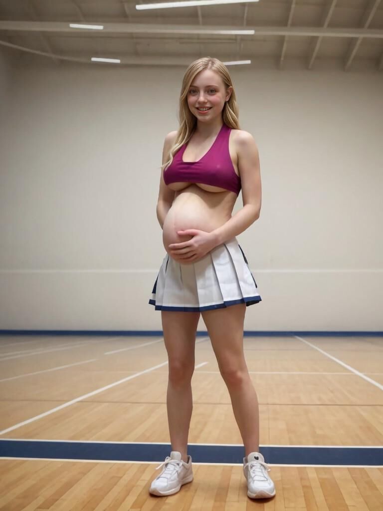 Pregnant cheerleaders