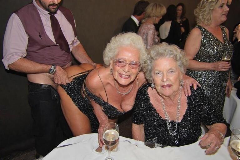 Grannies at a Fancy Party