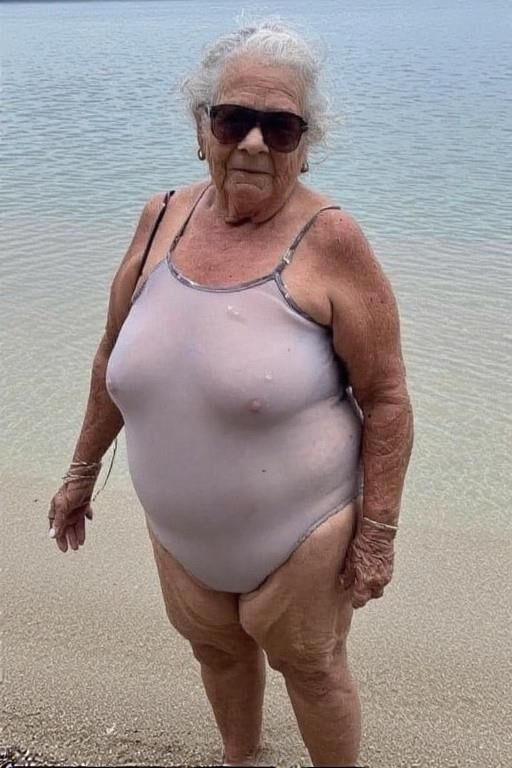 Grannies in Sheer Bathing Suits