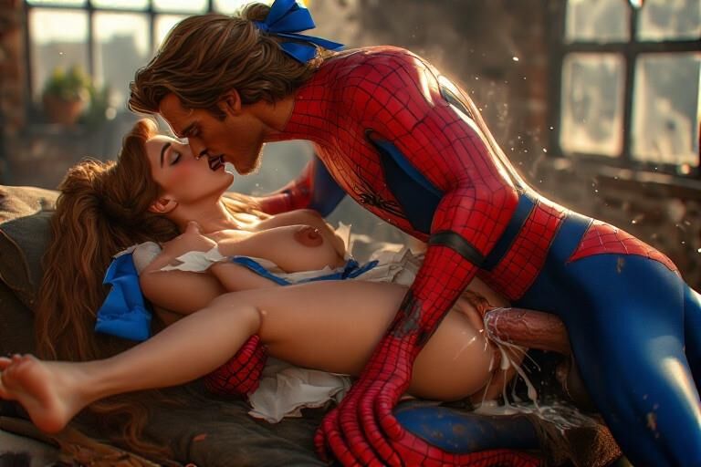 Spider Man and Belle (Adult)