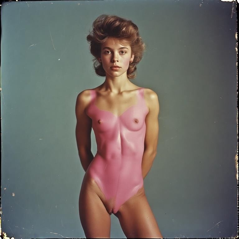 Body paint ballerina
