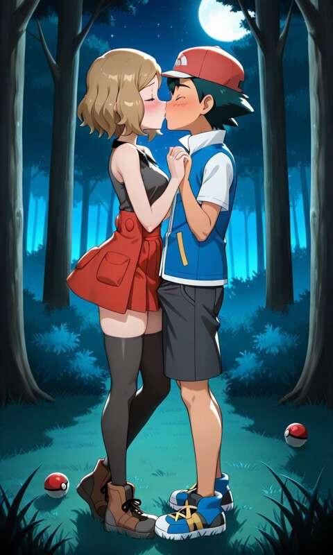 ポケモンアッシュは森のサリーナをファックします