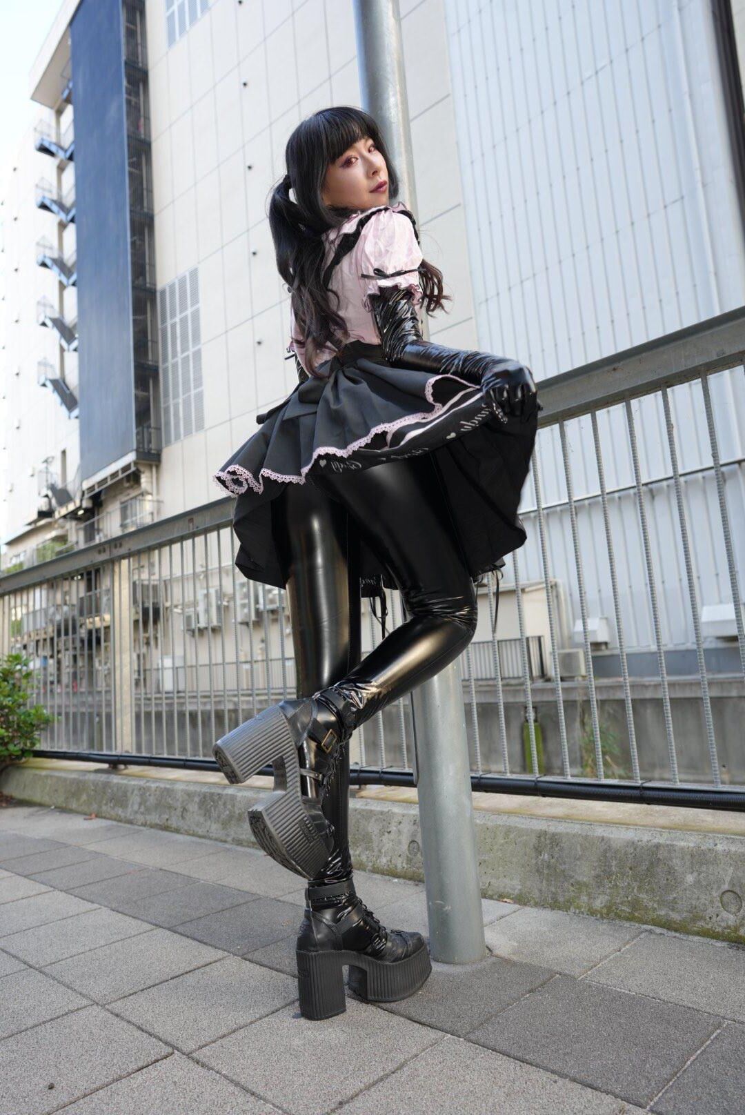 Asian, Lack, Nylons 