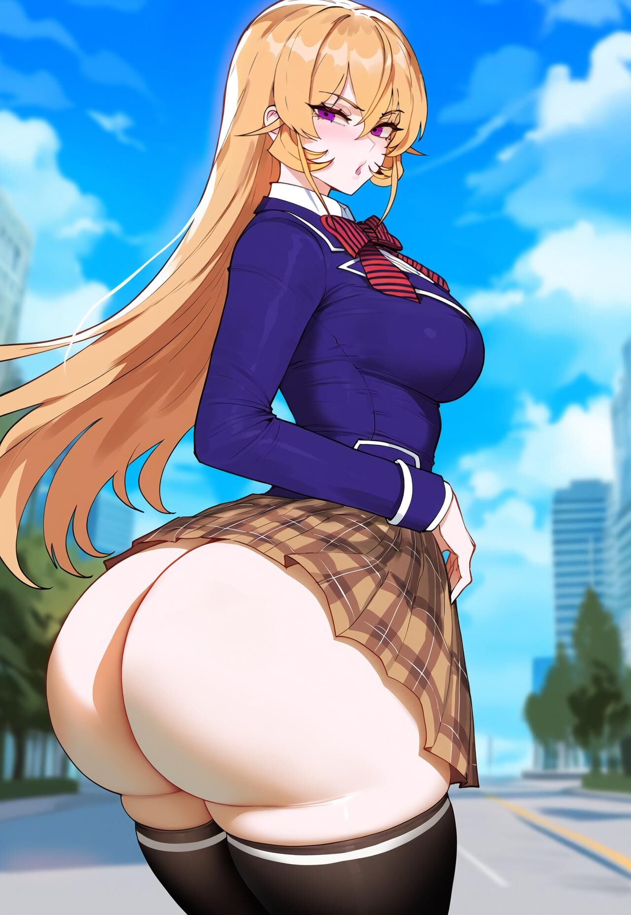 [Creamy AI] Erina Nakiri, PAWG Vs BWC (AI Generated)