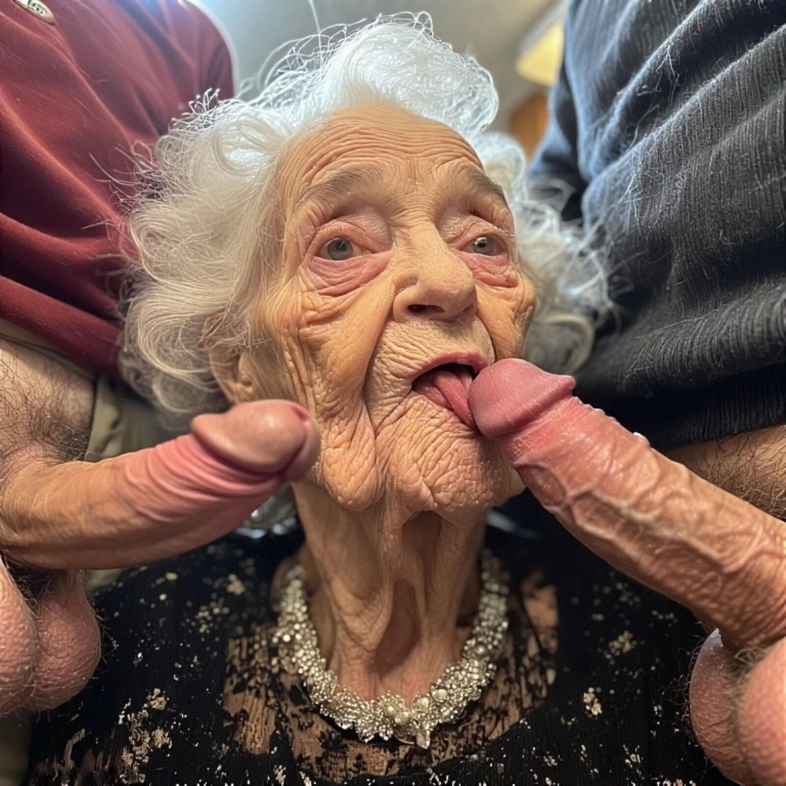 Some grandmas and young men