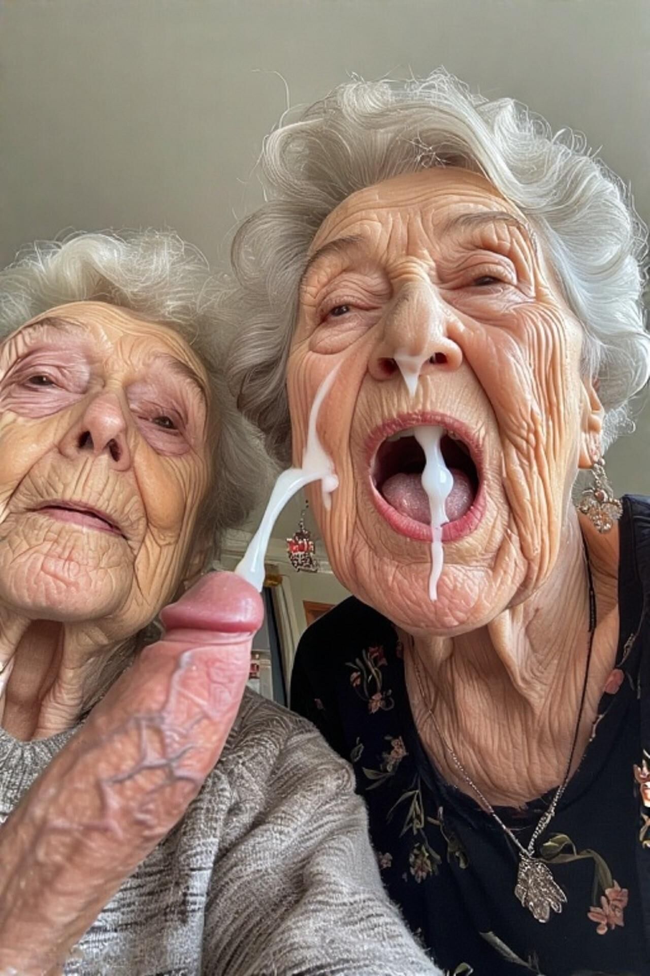 Some grandmas and young men