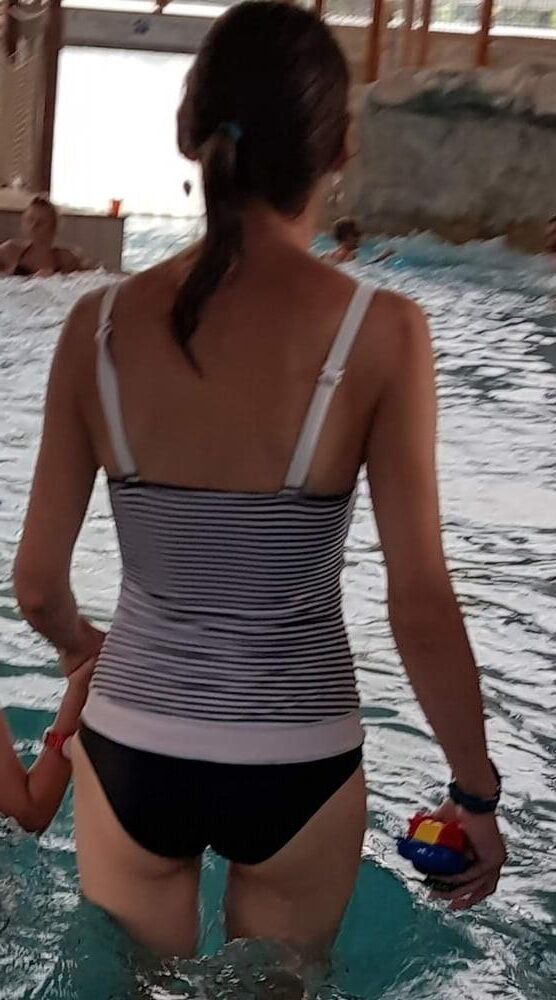 Skinny Polish Net Slut Maja in black swimsuit