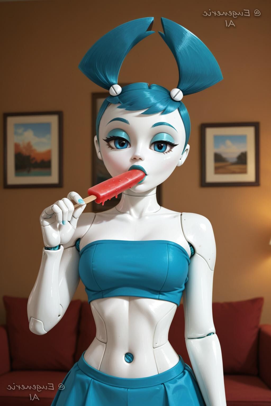 robô Jenny Wakeman sendo fodido