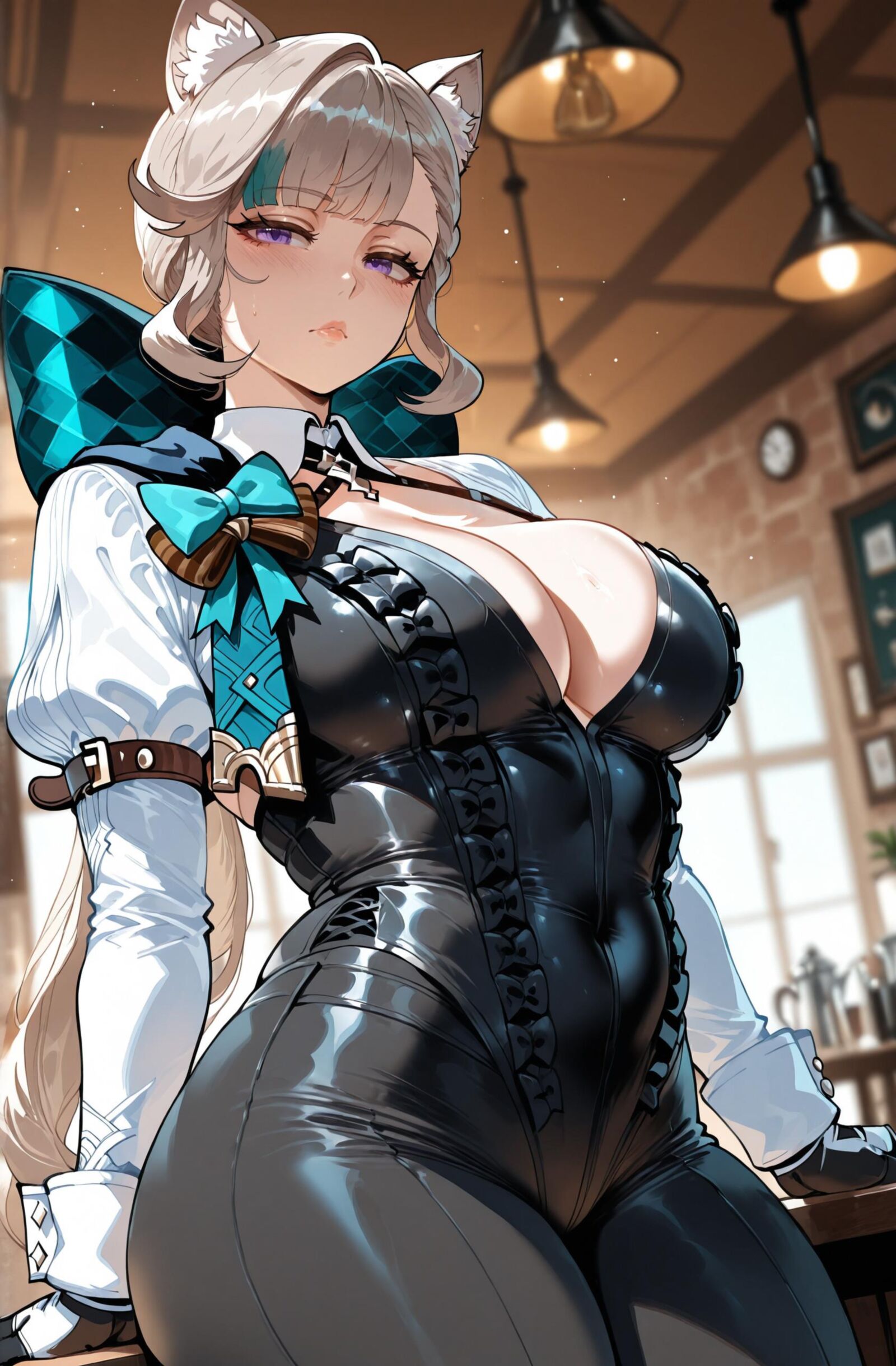[Miyu] Lynette Teyvat Cafe [AI Generated]