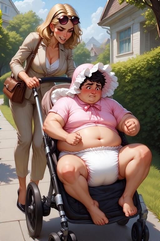 Ai adulto bebê e fraldas de arte realista mistura