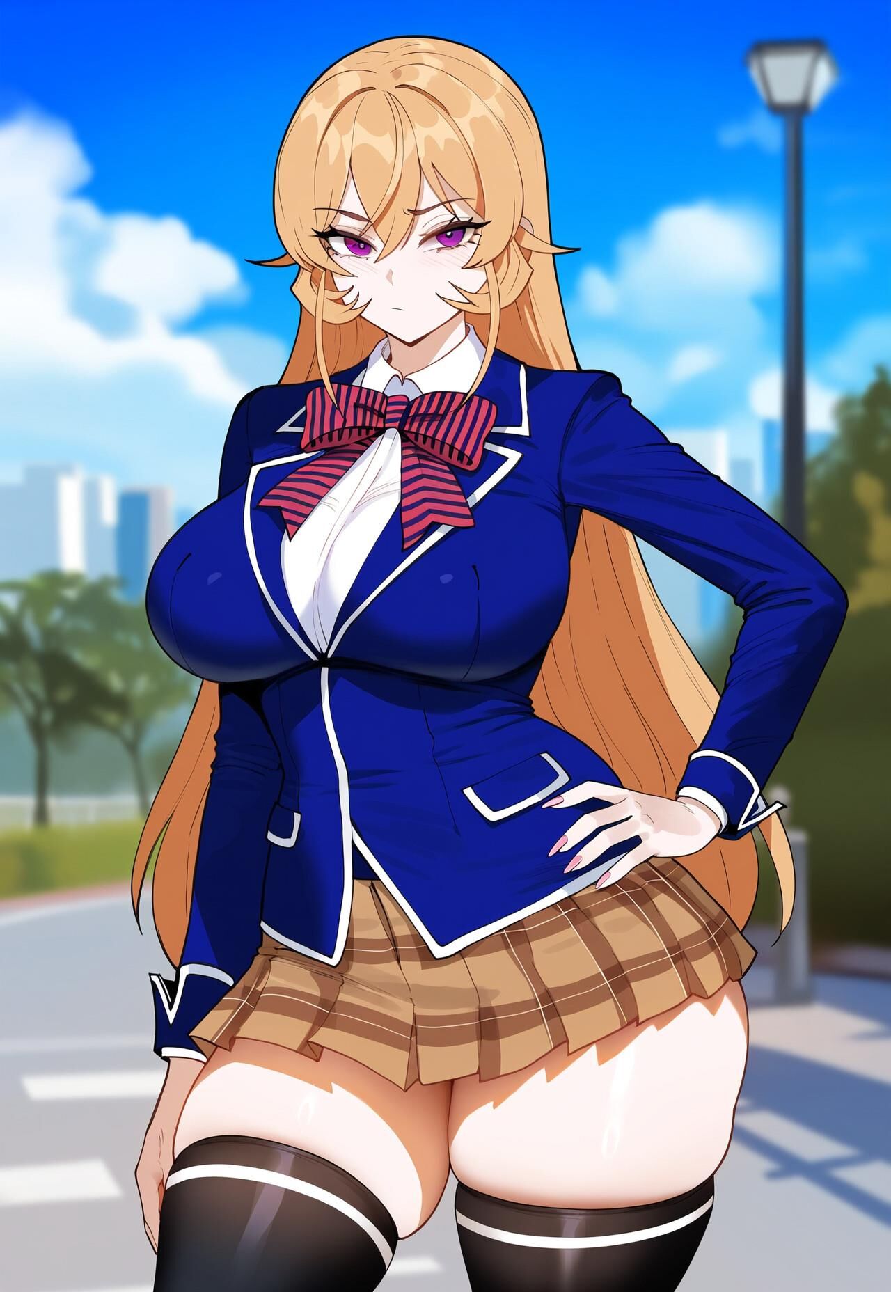 [Creamy AI] Erina Nakiri, PAWG Vs BWC (AI Generated)