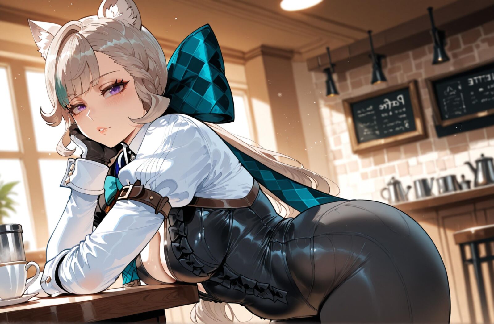 [Miyu] Lynette Teyvat Cafe [AI Generated]