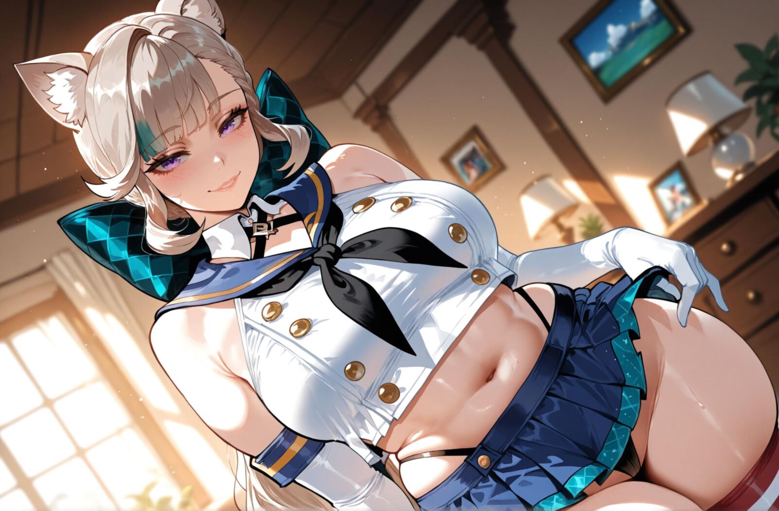 [Miyu] Lynette Teyvat Cafe [AI Generated]