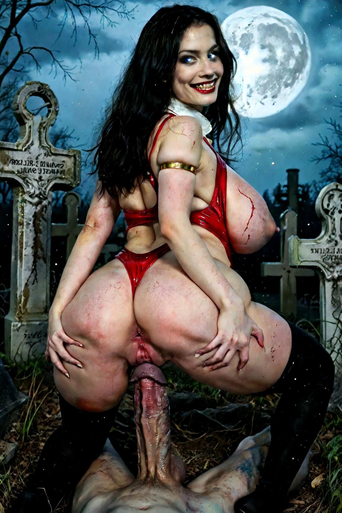 AI porn, Vampirella fantasy monster sex