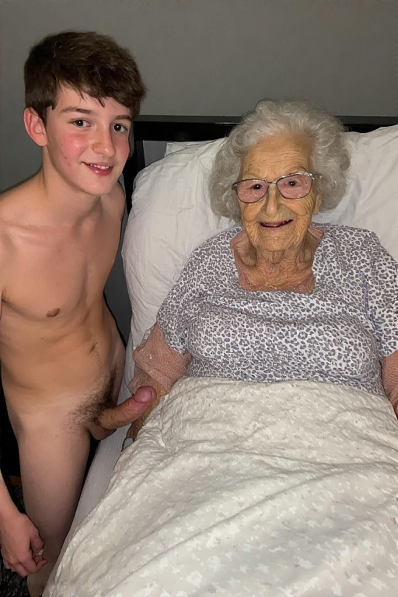 Some grandmas and young men