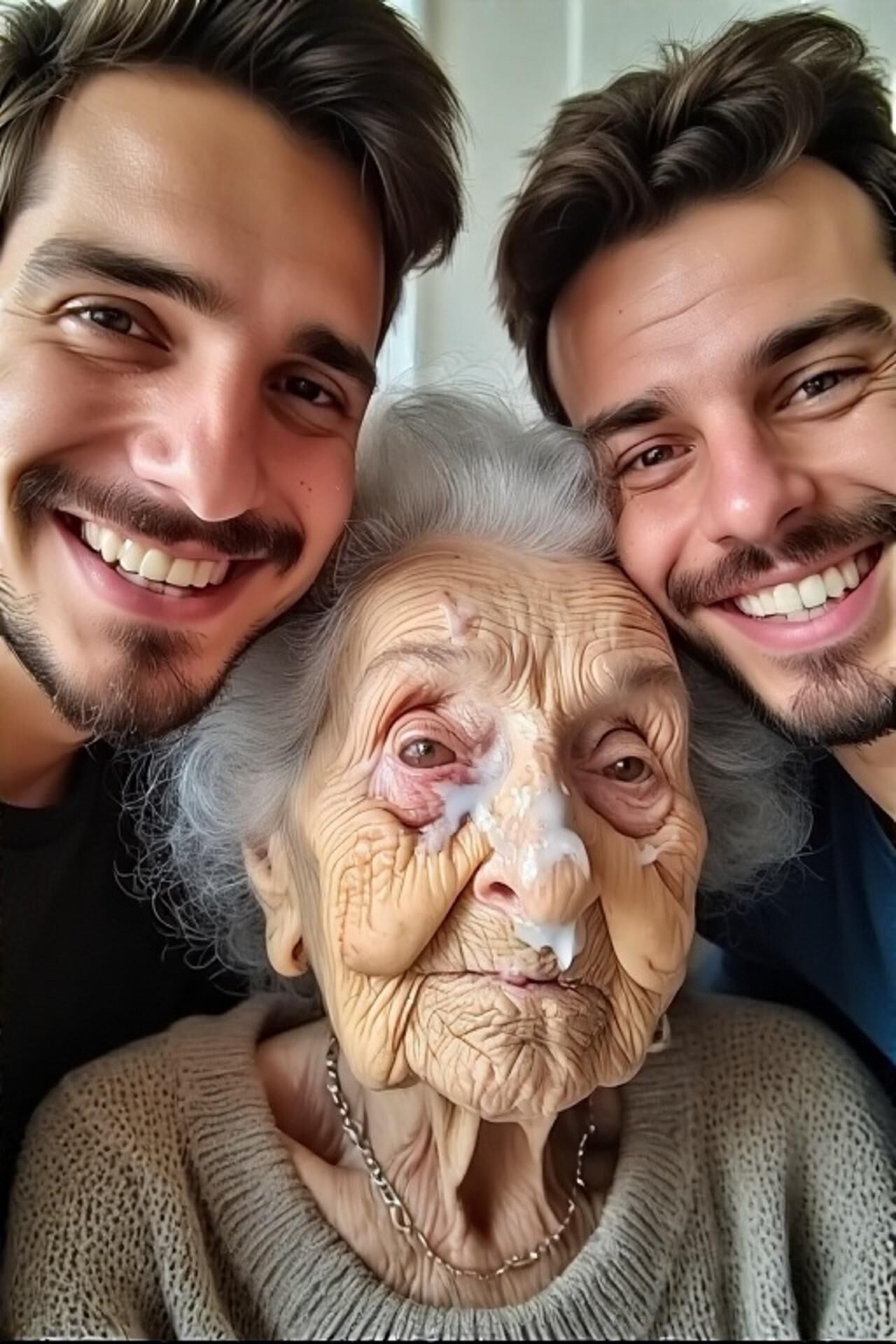 Some grandmas and young men