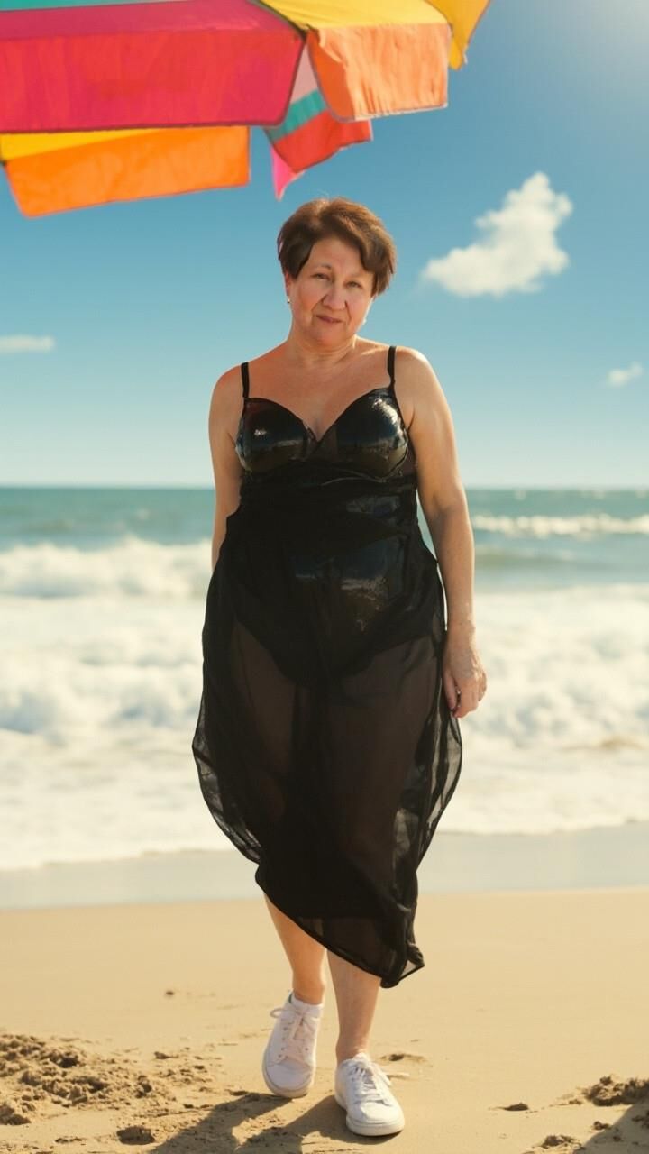 AI Oma Ana am Strand