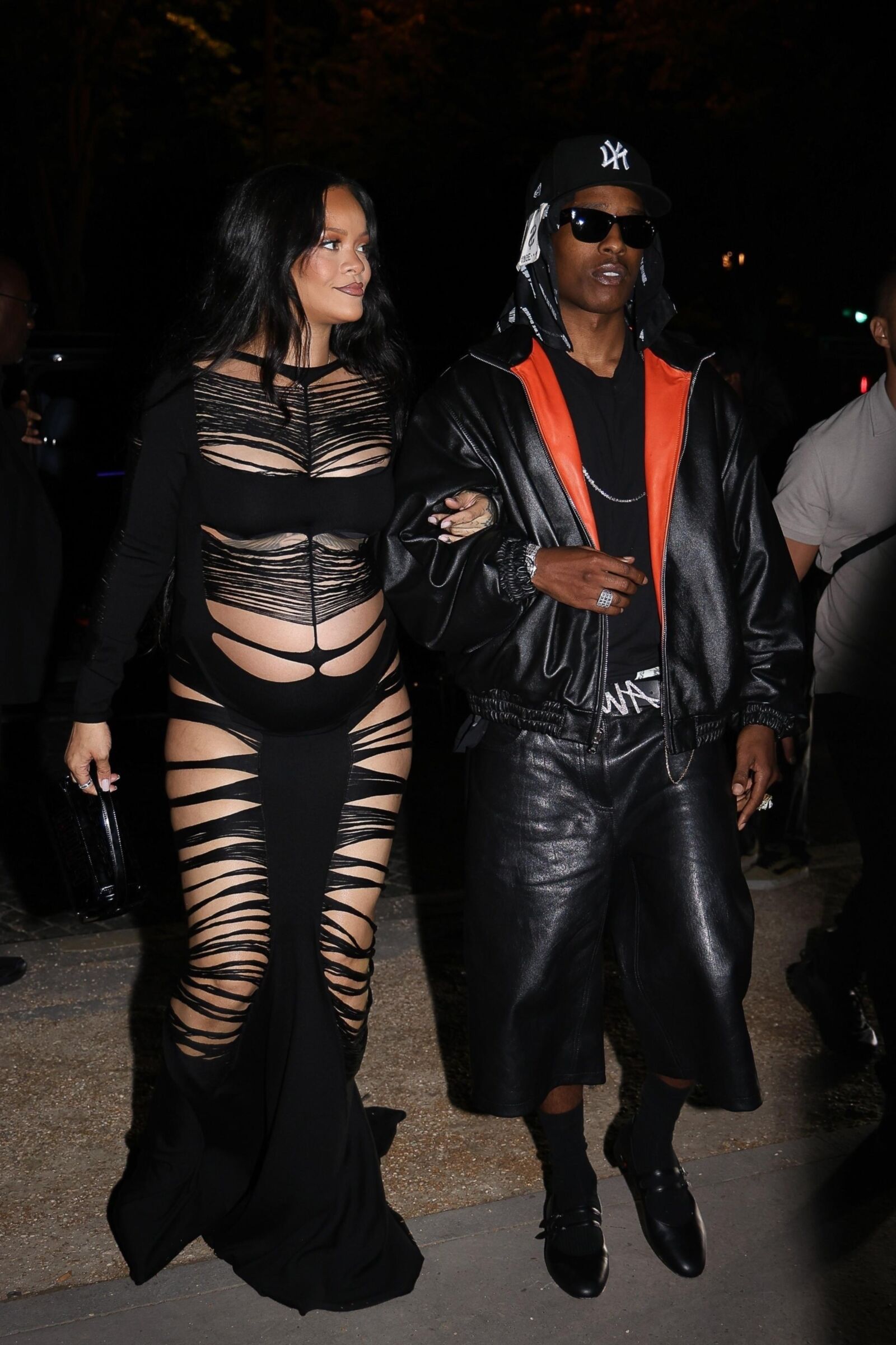 Rihanna and A$AP Rocky L'Arc nightclub in Paris June , 