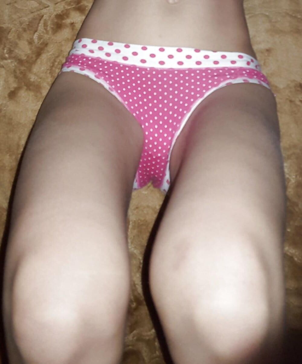 Skinny Polish Net Salope Maja K. en rose sous-vêtements Polkadot