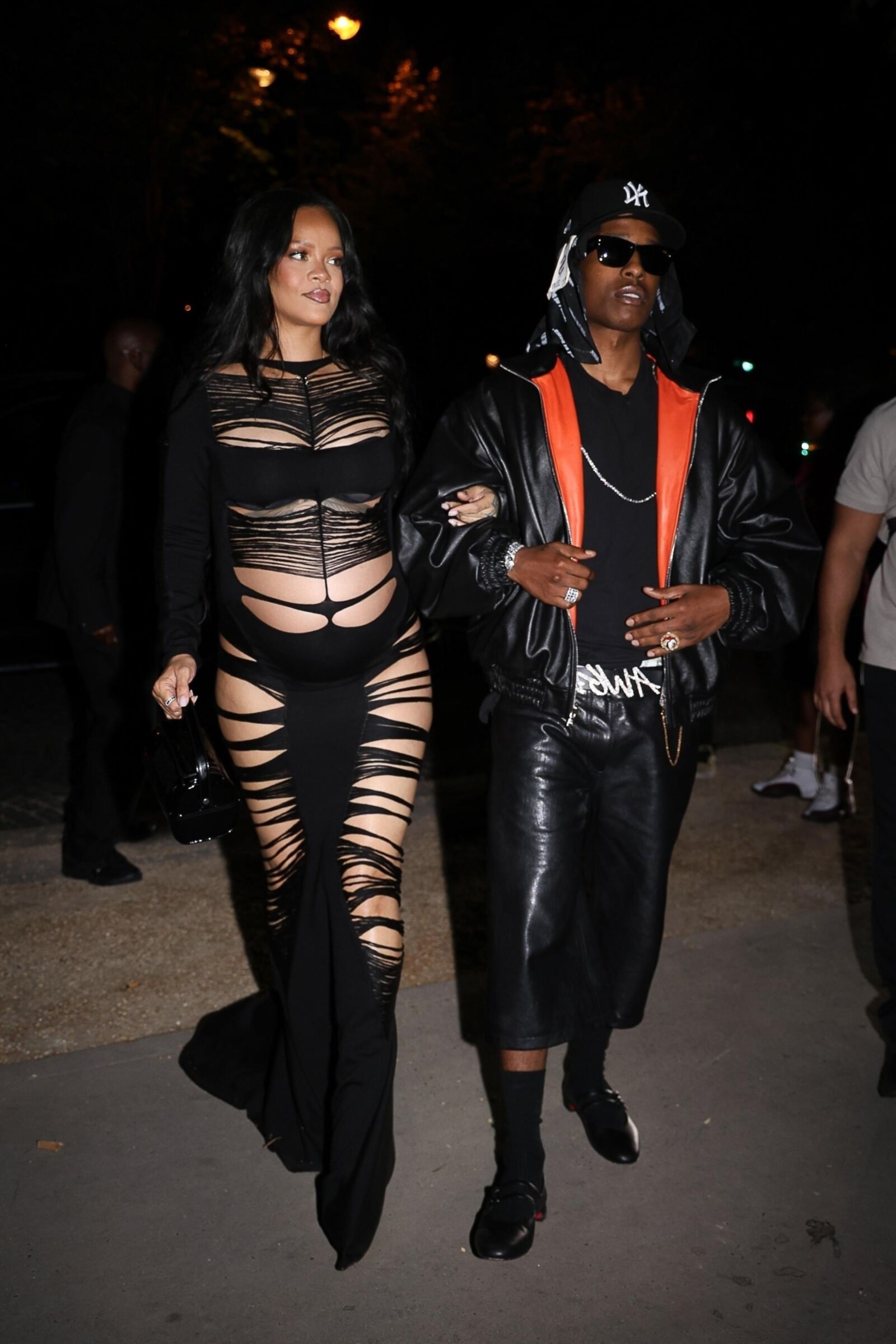 Rihanna and A$AP Rocky L'Arc nightclub in Paris June , 