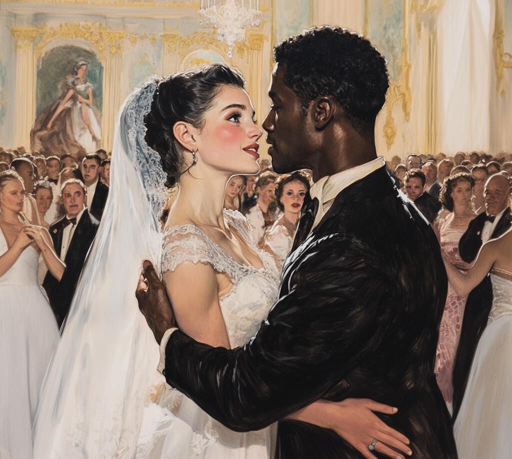 Desculpe mano, parece que um homem negro está levando sua noiva esta noite