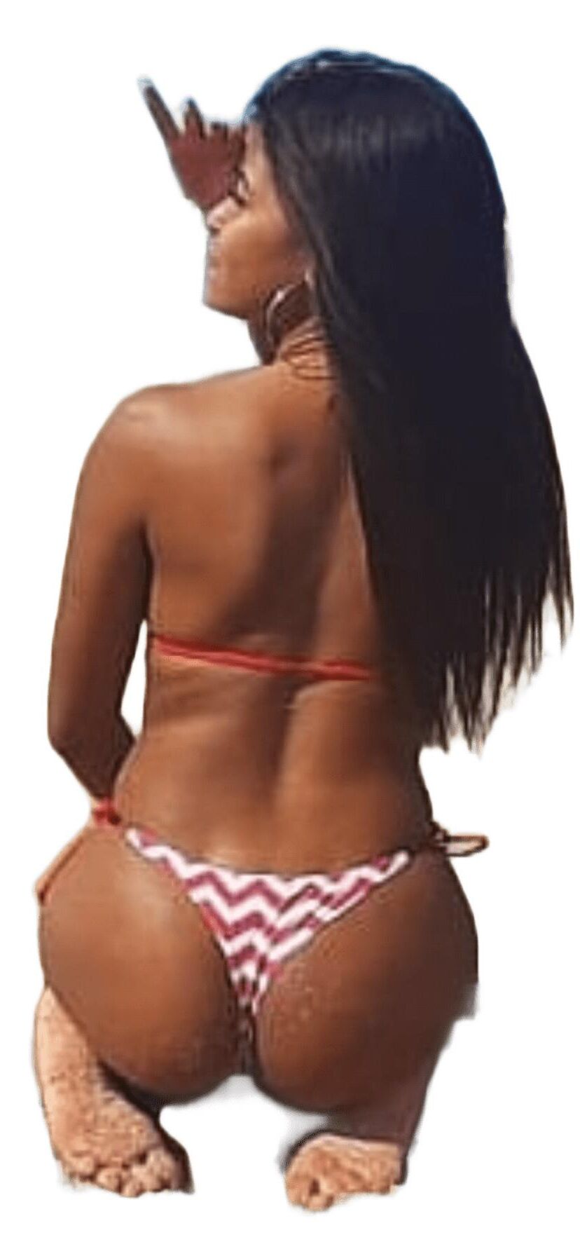 Latina mignonnes Big Butt Stickers
