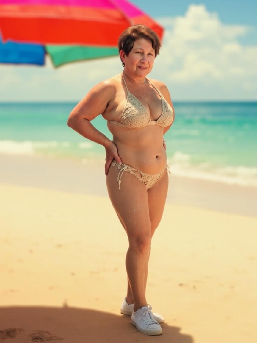 AI Oma Ana am Strand